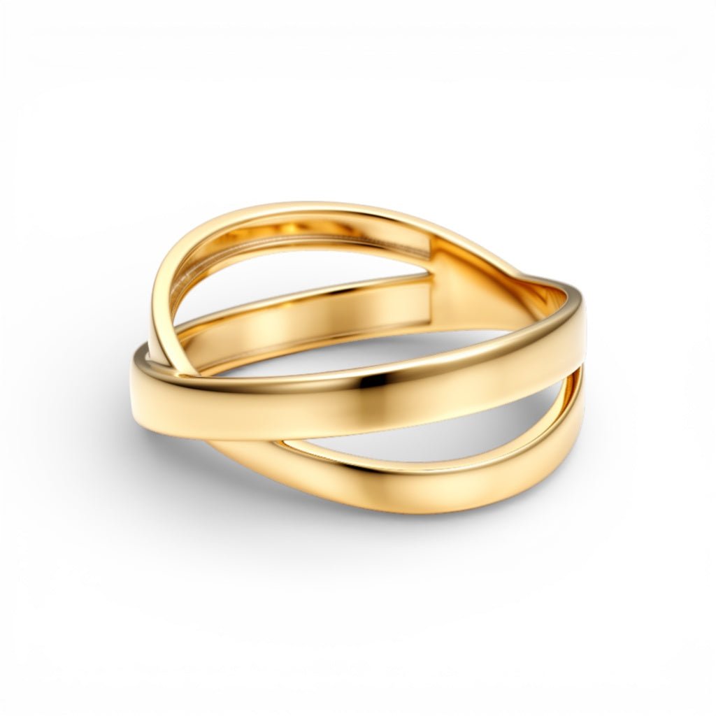 10K Yellow Gold Fashion Women's Ring / Size: 7.5 / Weight: 2.3 GR / DQWR0FS-52