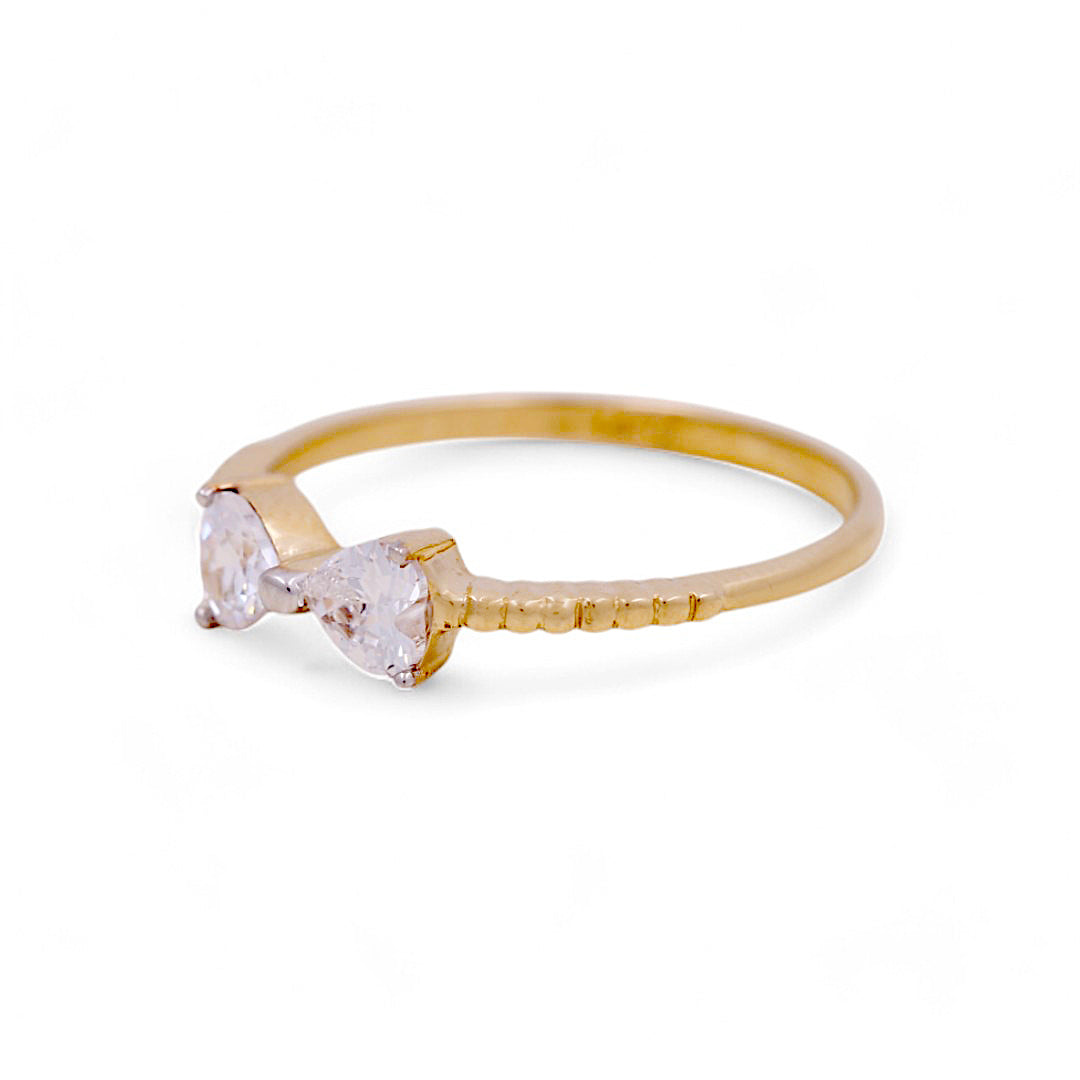 14K Yellow Gold Woman’s Fashion Ring / Stone: CZ / Size: 6.5 / Weight: 1.4 GR / IEEWR4RB