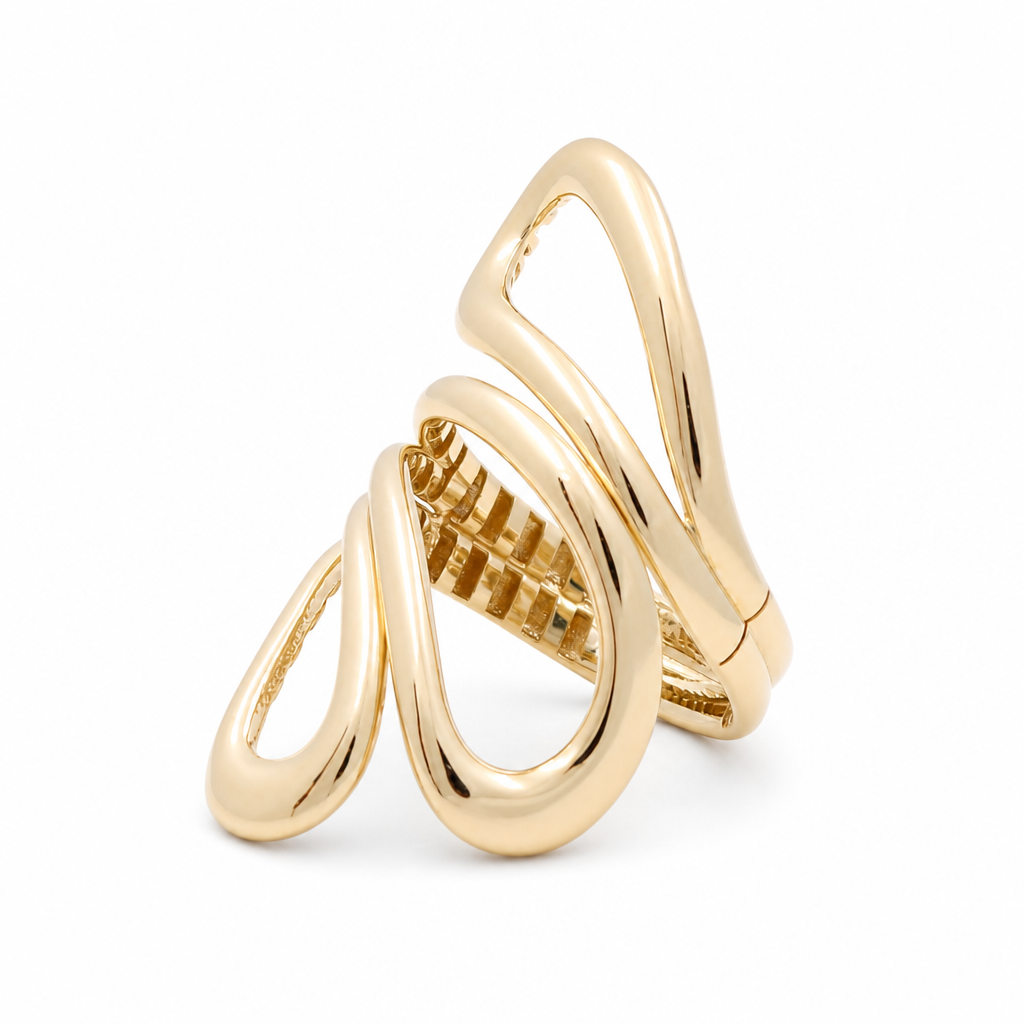 10K Yellow Gold Fashion Women's Ring / Size: 6.5 / Weight: 3.3 GR / DQWR0FS-80
