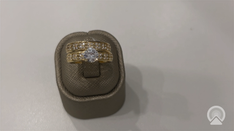 14K Yellow Gold Women’s Bridal Set / Stone: Cz / Size: 7.5 / Weight: 3.8 GR / DEEWR4BS-26