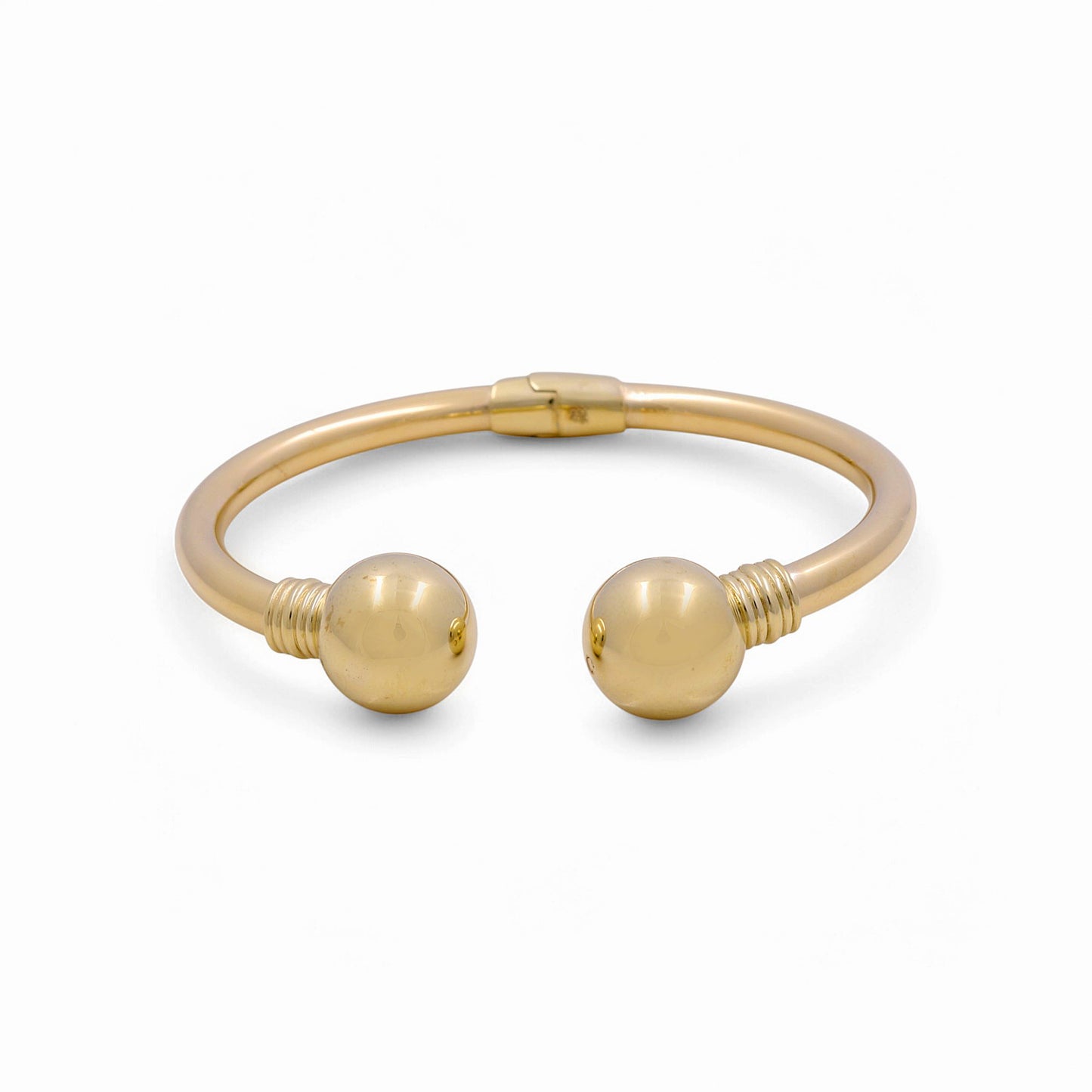 10K Yellow Gold Semisolid Women’s Bangle Bracelet / Weight: 13.7 GR / P61B-439