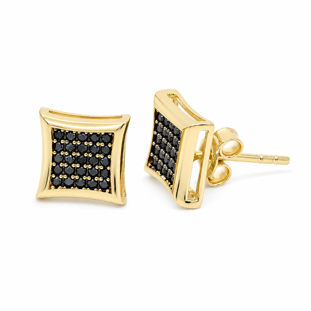 14K Yellow Gold Fashion Stud Earrings / Weight: 1.7 GR / DOES4FS-5