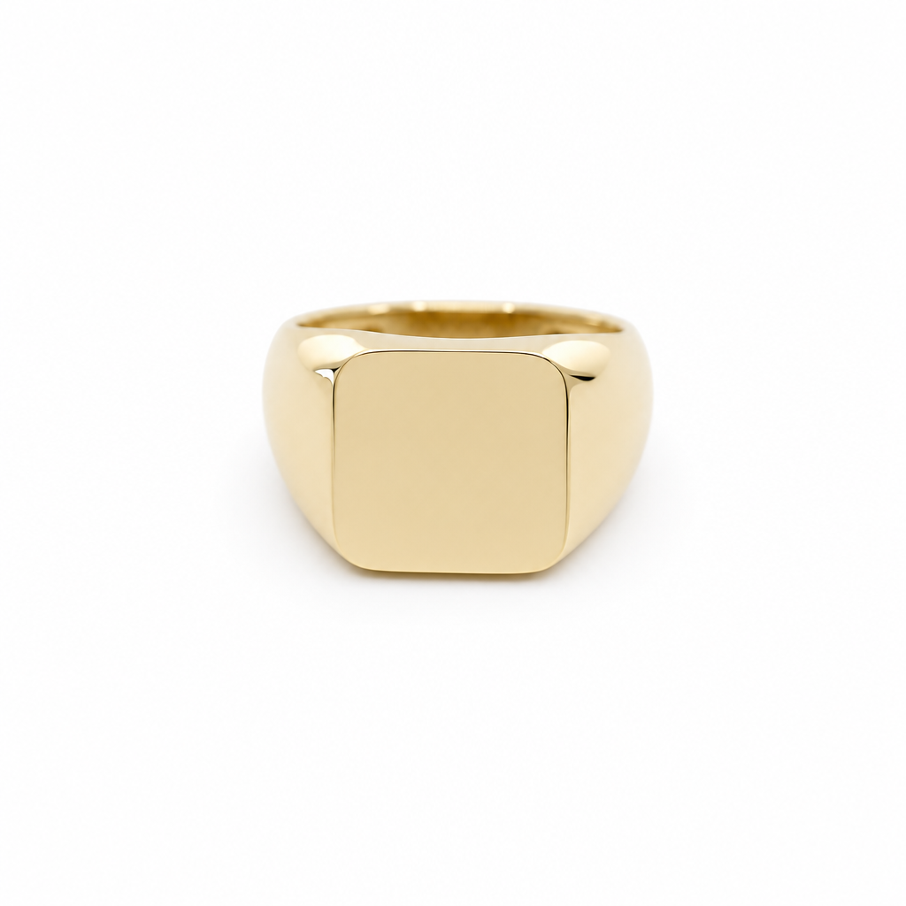 10K Yellow Gold Fashion SQ Women's Ring / Size: 7.5 / Weight: 2.6 GR / M25-118