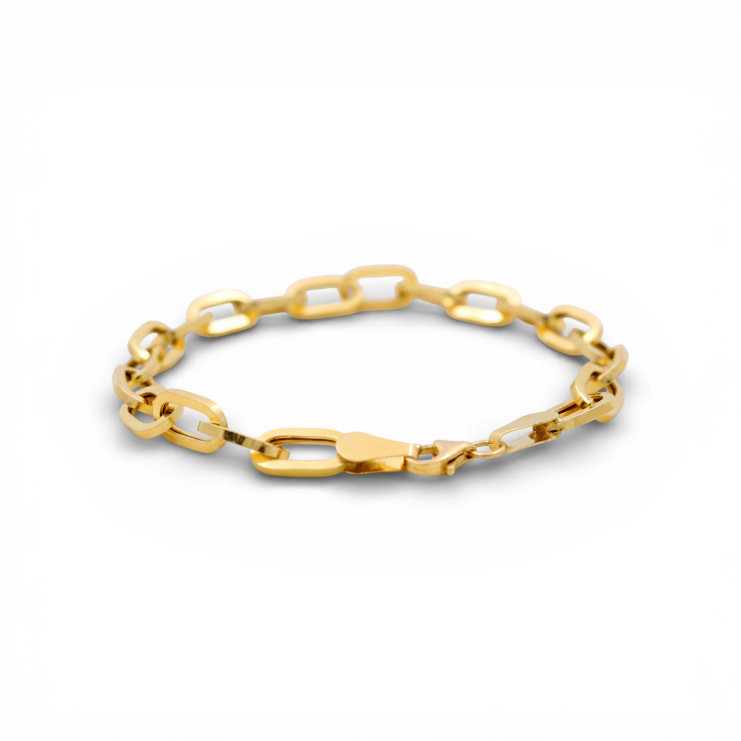 14K Yellow Gold Fashion Women's Bracelet / Size: 7.5" / Weight: 3.7 GR / COWB4FS-38
