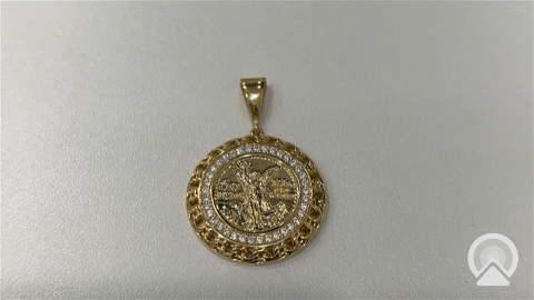Pendant COPD4MDCNT 14k C Weight 5.6gr Centenario Pendant Small