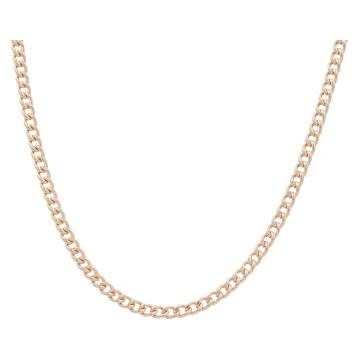 10K Yellow Gold Semisolid Cuban Link Chain / Size: 4mm 20" Weight: 9.8GR / CCSCH0CL4-20