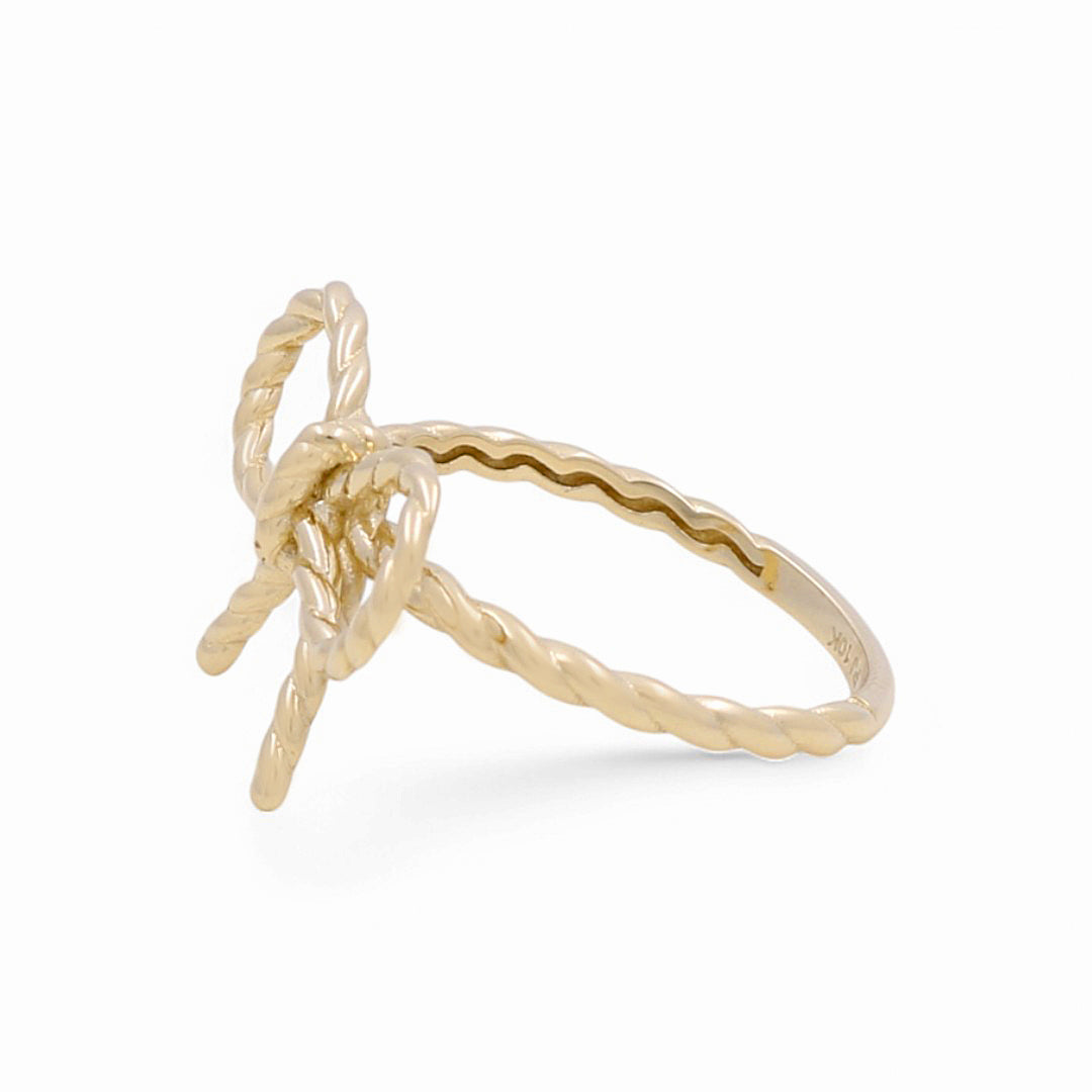 10K Yellow Gold Twist Ribbon Women's Ring / Size: 7 / Weight: 2 GR / CQWR0RB-1