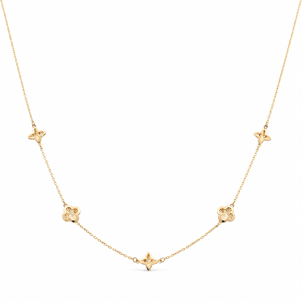 14K Yellow Gold Fashion Women's Necklace / Size :18" / Weight: 2.6 GR / 401-02179