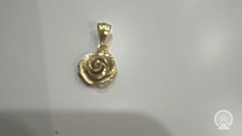 10K Yellow Gold Flower Women's Pendant / Weight: 1.7 GR / DQPD0FL-1