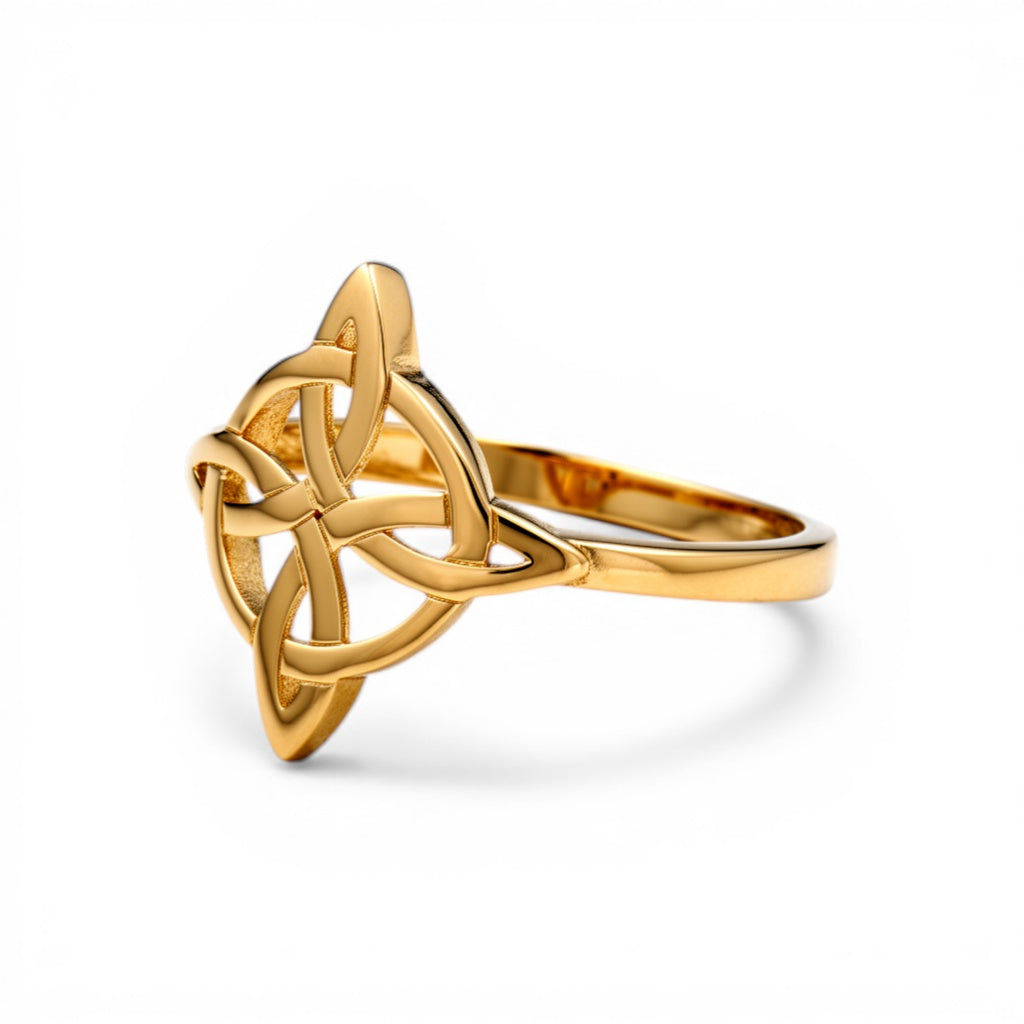 10K Yellow Gold Witch's Knot Women's Ring / Size: 8 / Weight: 1.7 GR / DQWR0FS-66