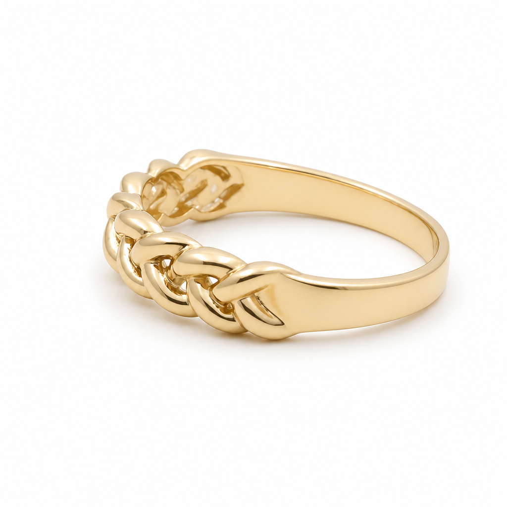10K Yellow Gold Fashion Women's Ring / Size: 8 / Weight: 1.8 GR / DQWR0FS-96