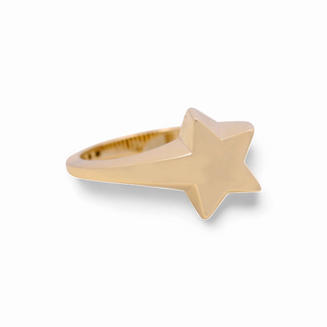 14K Yellow Gold Fashion Star Women’s Ring / Weight: 2.6 GR / Size: 7 / Y24-1004