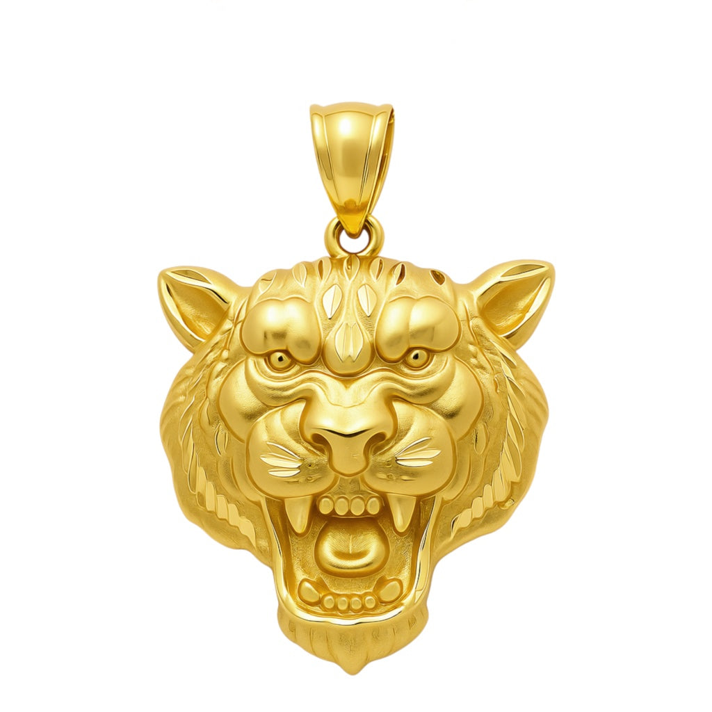14K Yellow Gold Tiger Pendant / Weight: 7.5 GR / COPD4TR
