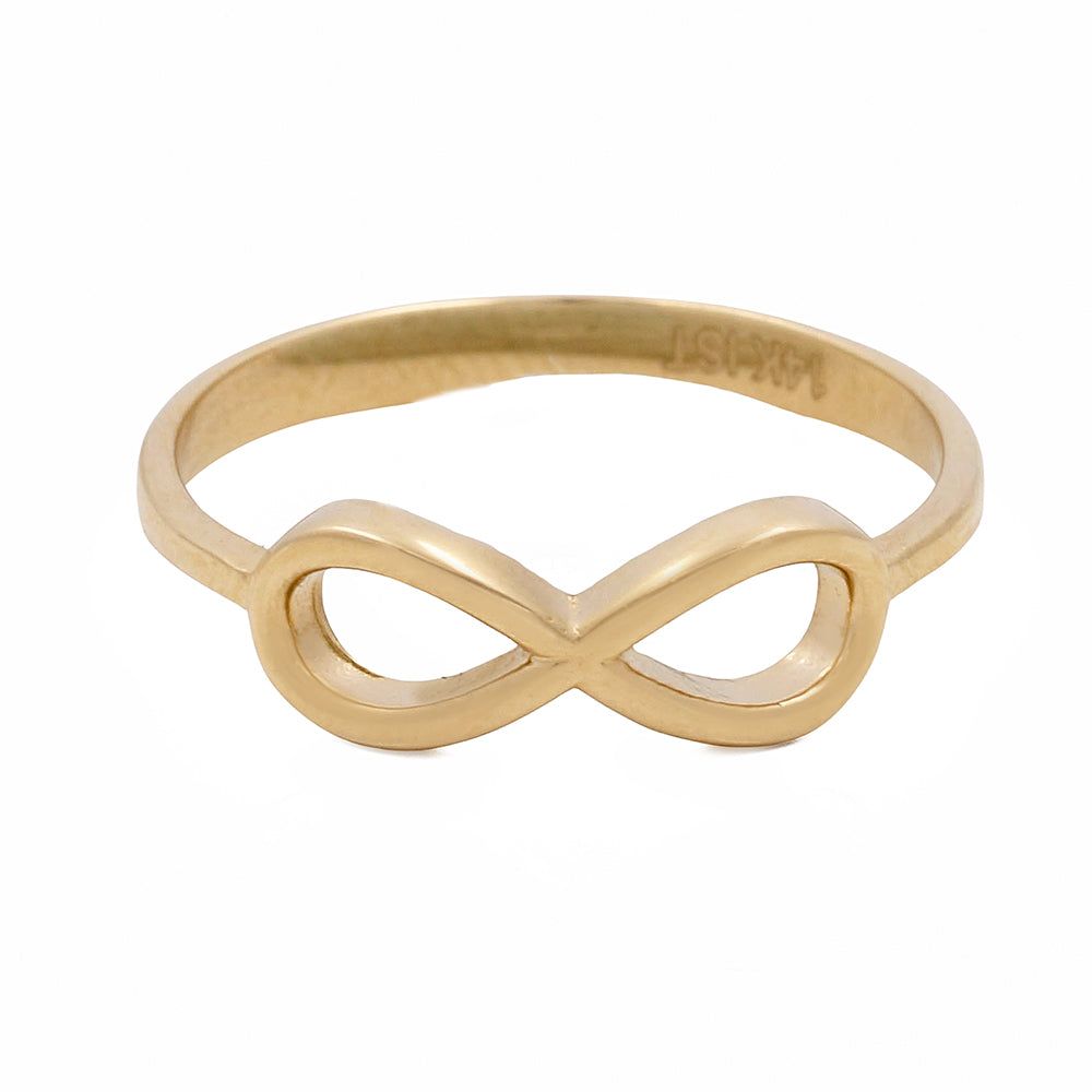 14K Yellow Gold Infinity Women's Ring