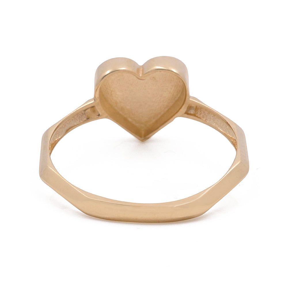 14K Yellow Gold Hearts Ring