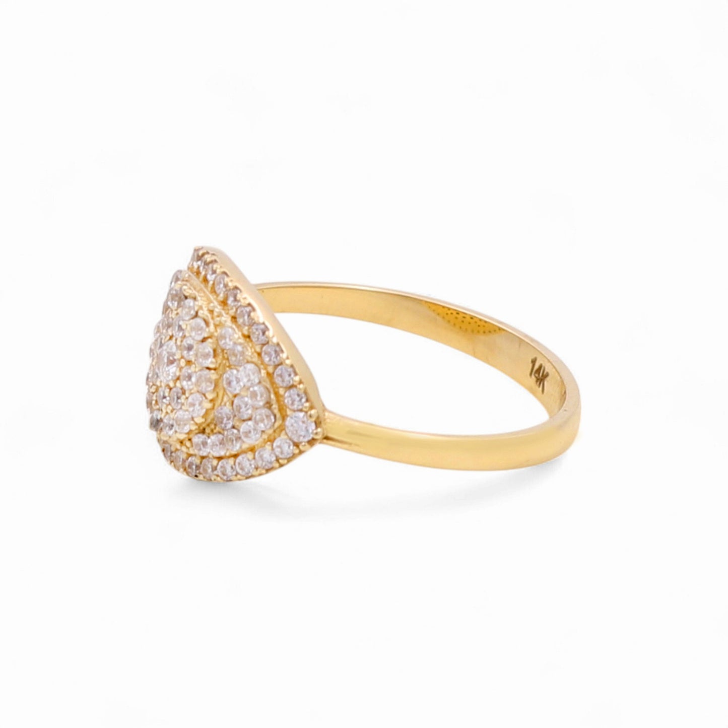 14k Eye Women's Ring with Cz / Size: 6.5 / Weight 3.2 GR / BOWR4EY