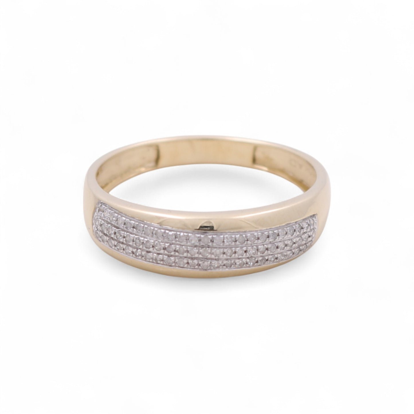 10K Yellow Gold Diamond Trio Set Ring / Stone: 0.50Ct / Size 7 & 10 / 305362Y