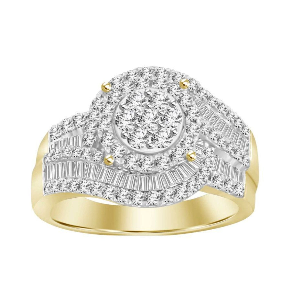 10K Yellow Gold Diamond Woman's Engagement Ring / Stone: 1.00CT / Size: 6.5 / 233420Y
