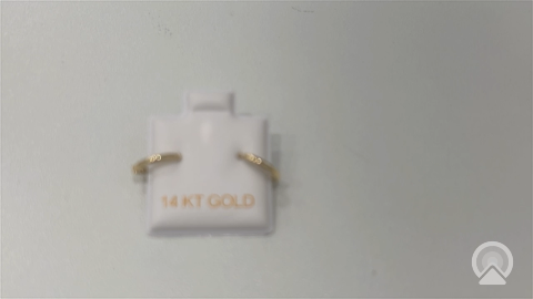 14K Yellow Gold Plane Hoops Earrings / Size: Small / 0607200