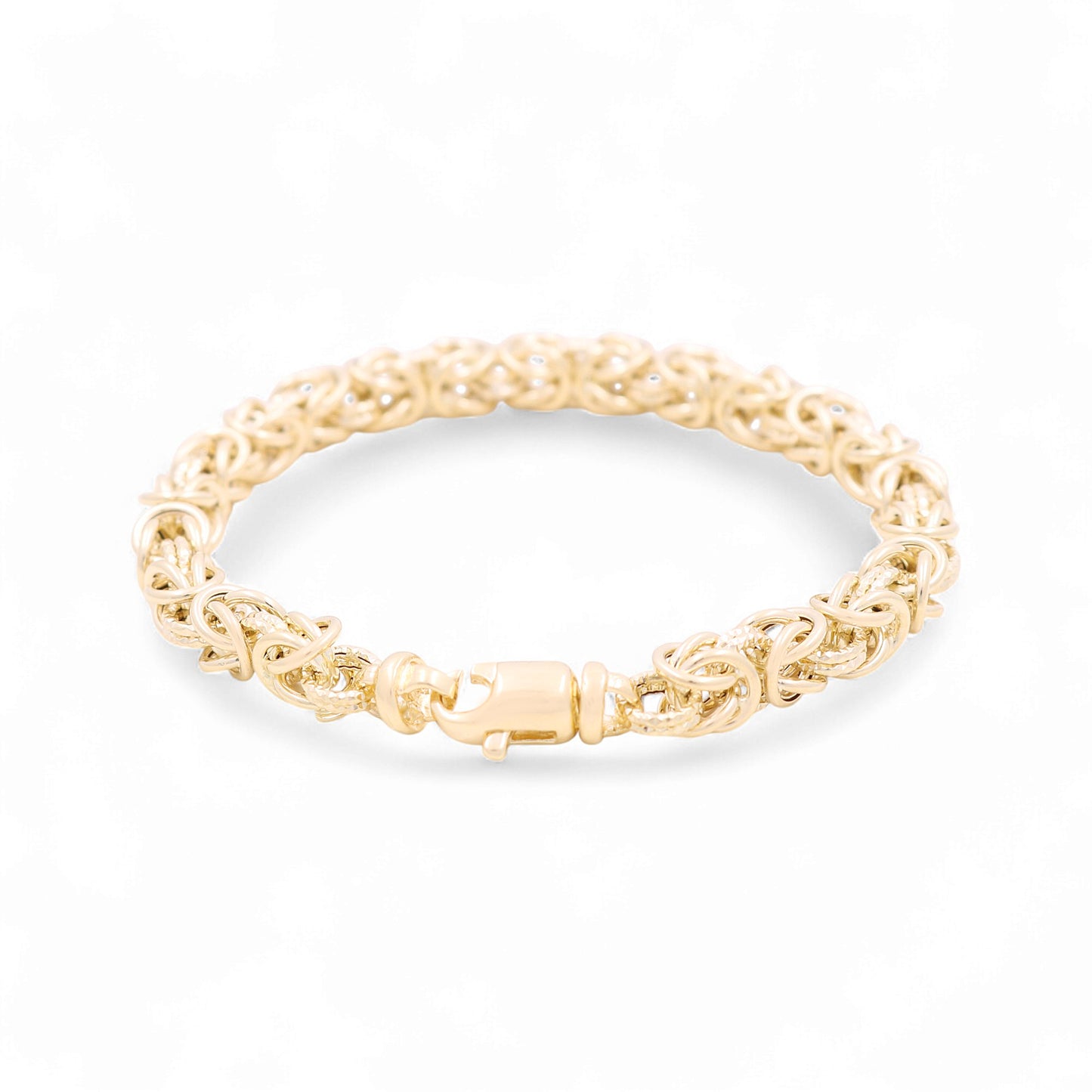 14K Yellow Gold Italian Byzantine Bracelet / Size: 8" / Weight: 12.4 GR / 624-00378