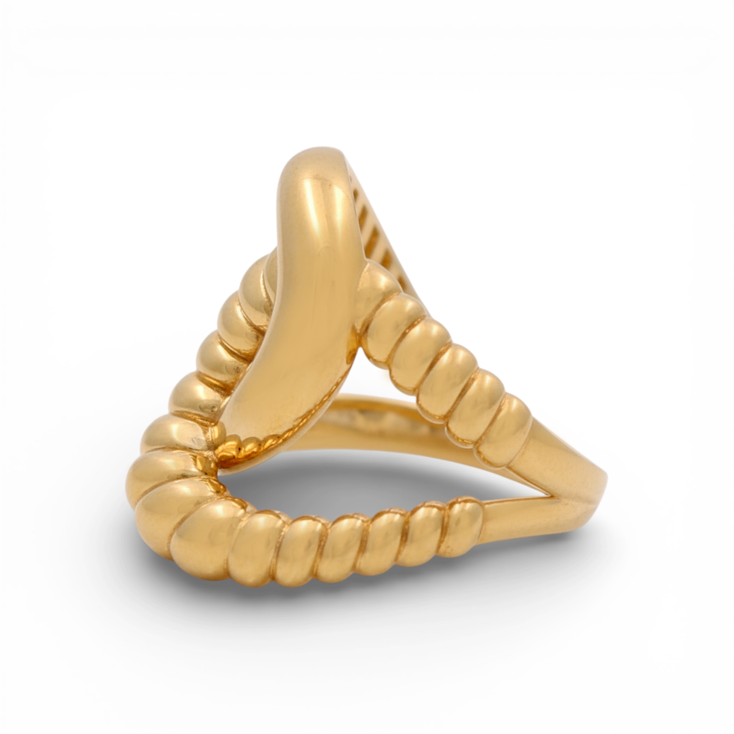 14K Yellow Gold Fashion Women's Ring / Size: 8 / Weight: 4 GR / Y25-295