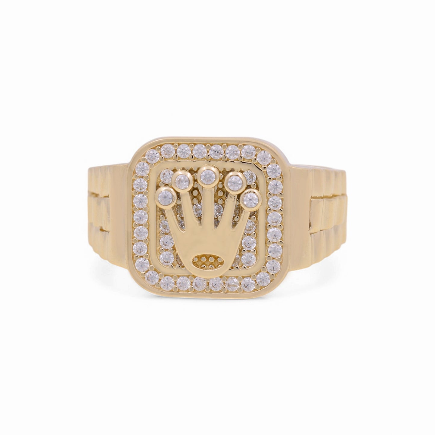 14K Yellow Gold Men’s Fashion RX Ring / CZ / Size: 10.5 / Weight: 6 GR / COMR4FSRX-1
