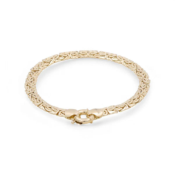 10K Yellow Gold Women's Byzantine Link Bracelet / Size: 7.5" / Weight: 5.6 GR / P10S-62