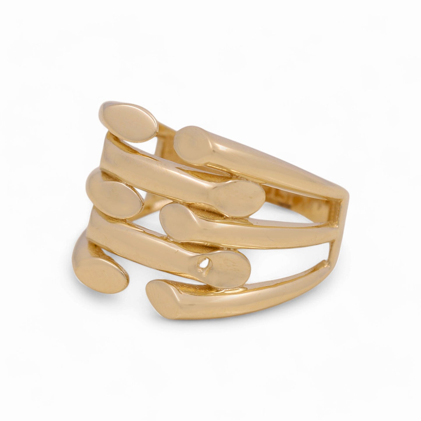 14K Yellow Gold Fashion Women's Ring / Size: 6.5 / Weight 3.5 GR / DOWR4FS-1