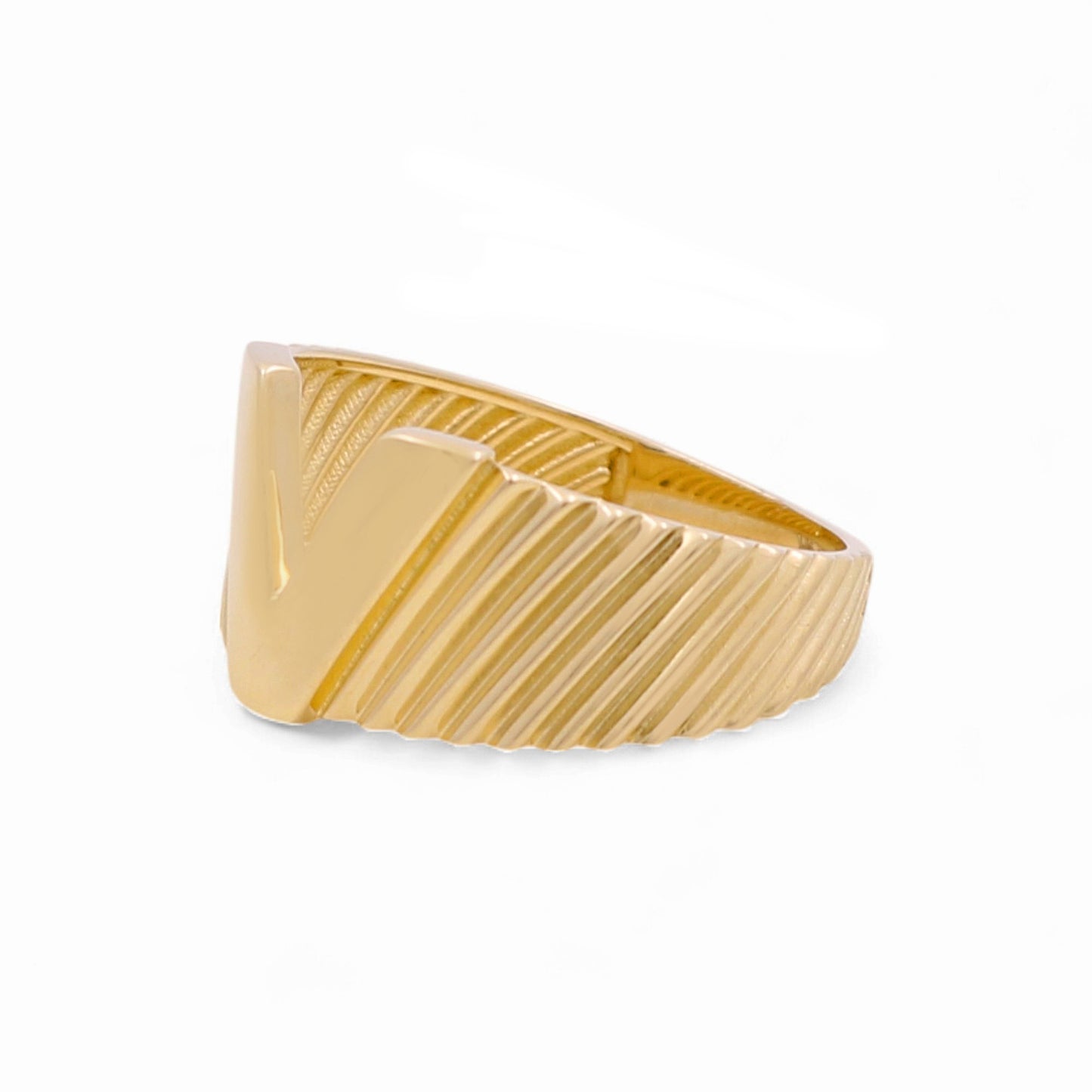 14K Yellow Gold Fashion Women's Ring / Size:8.5 / Weight: 2.1 GR / DQWR4FS-35