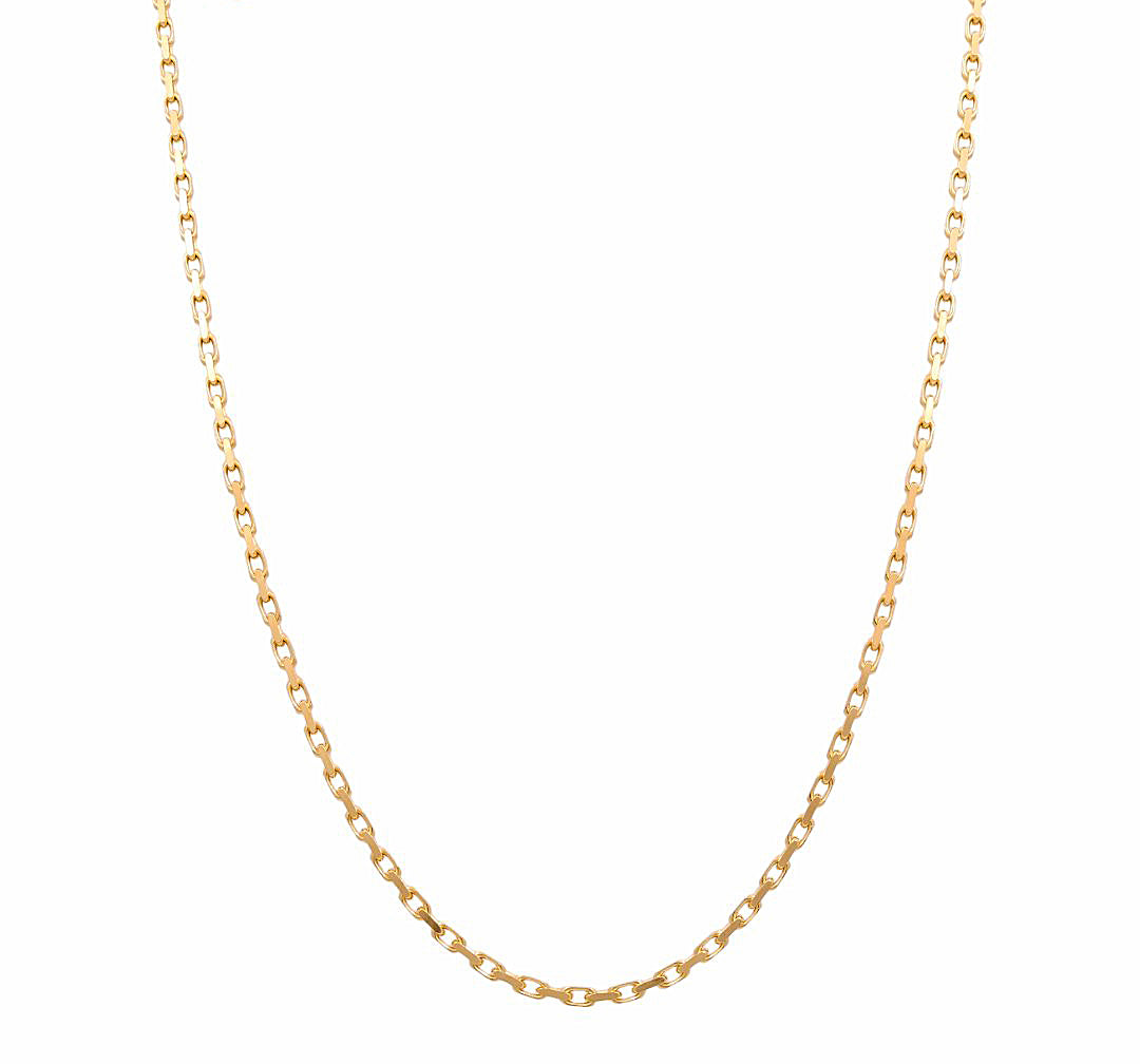 14K Yellow Gold Solid Italian Fashion Chain / Size: 3mm 24" / Weight: 20.3 GR / 762-51120