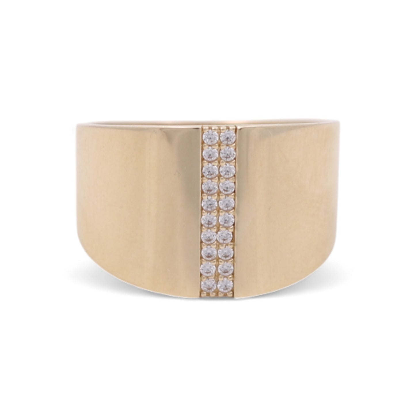 10K Yellow Gold Fashion Women's Ring / Size: 7.5 / Weight: 2.6 GR / CQWR0FS-24