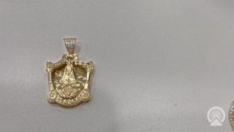 10K Yellow Gold Virgen De La Caridad Del Cobre / Weight: 7.8gr / CAPD0VC-1