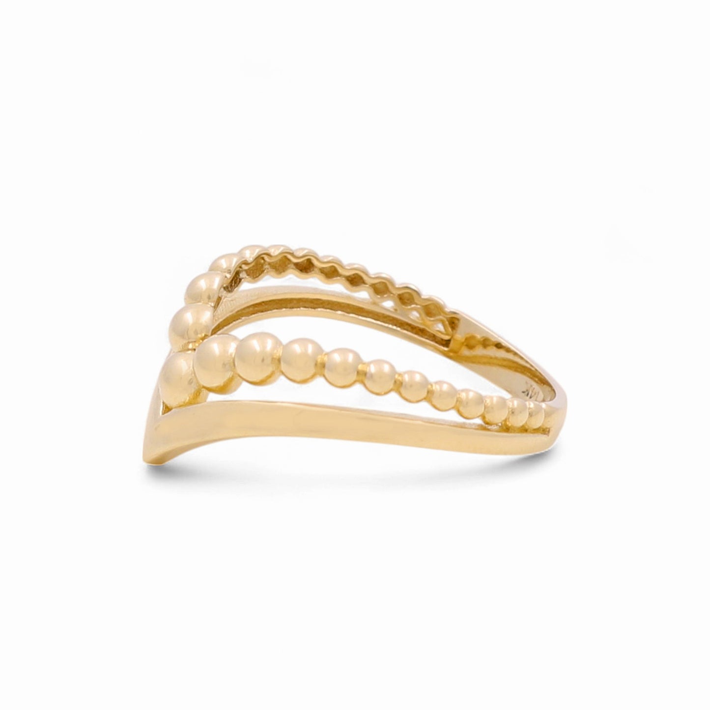 14K Yellow Gold Fashion Women's Ring / Size: 8.5 / Weight: 1.9 GR / DQWR4FS-34