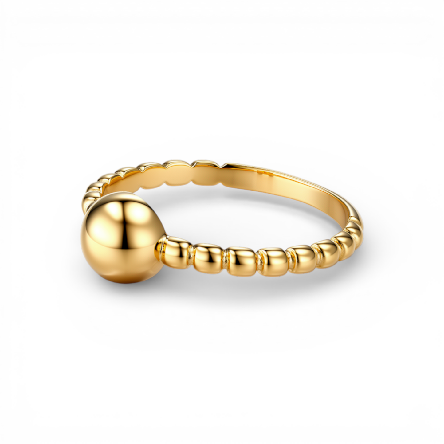 10K Yellow Gold Fashion Women's Ring / Size: 8 / Weight: 1.7 GR / DQWR0FS-58