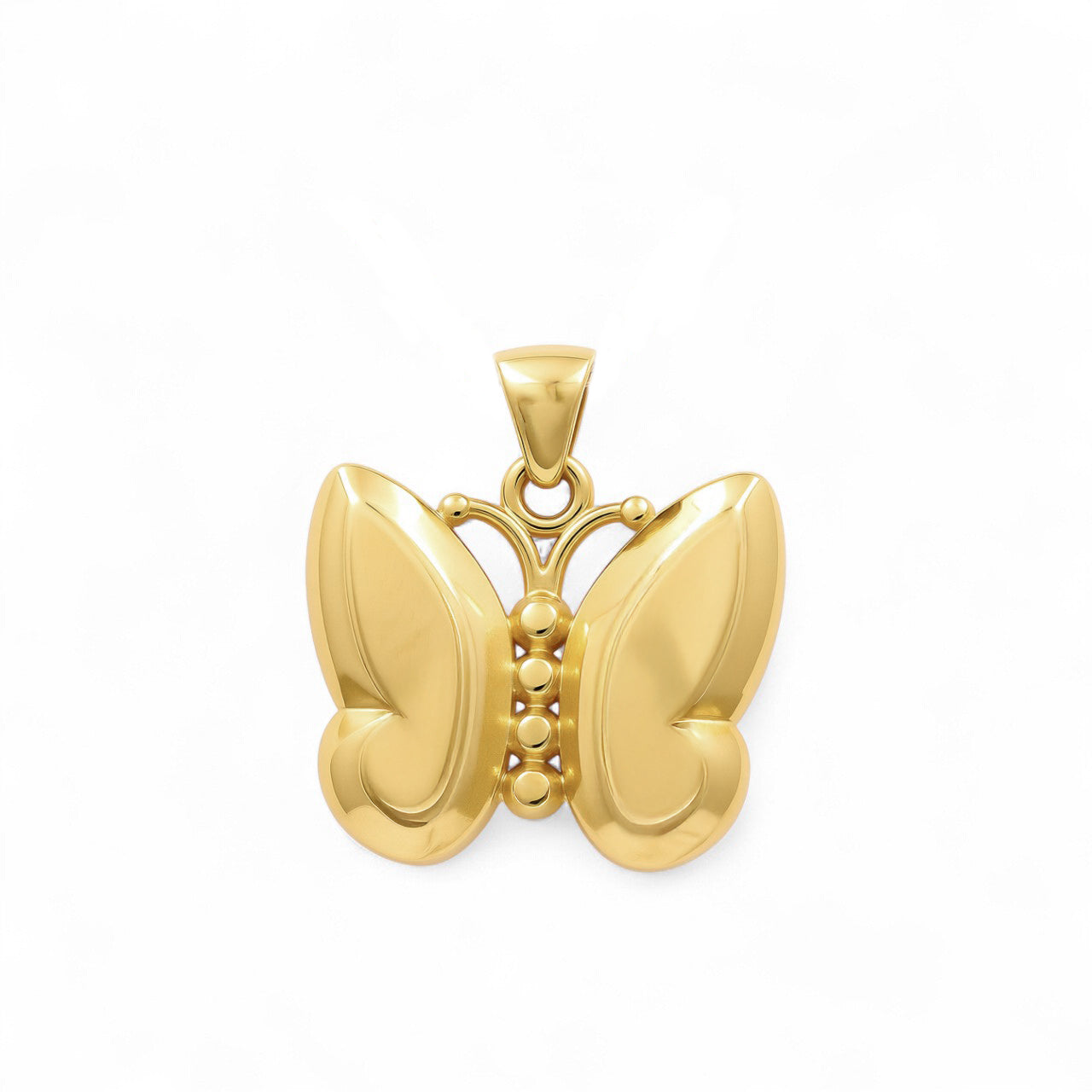 14K Yellow Gold Butterfly Pendant / Weight: 3.8 GR / COPD4BF-1