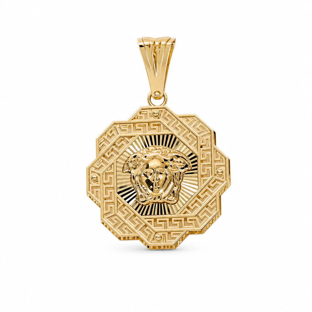 14K Yellow Gold Fashion VS Medal Pendants / Weight: 6.4 GR / 711-00309