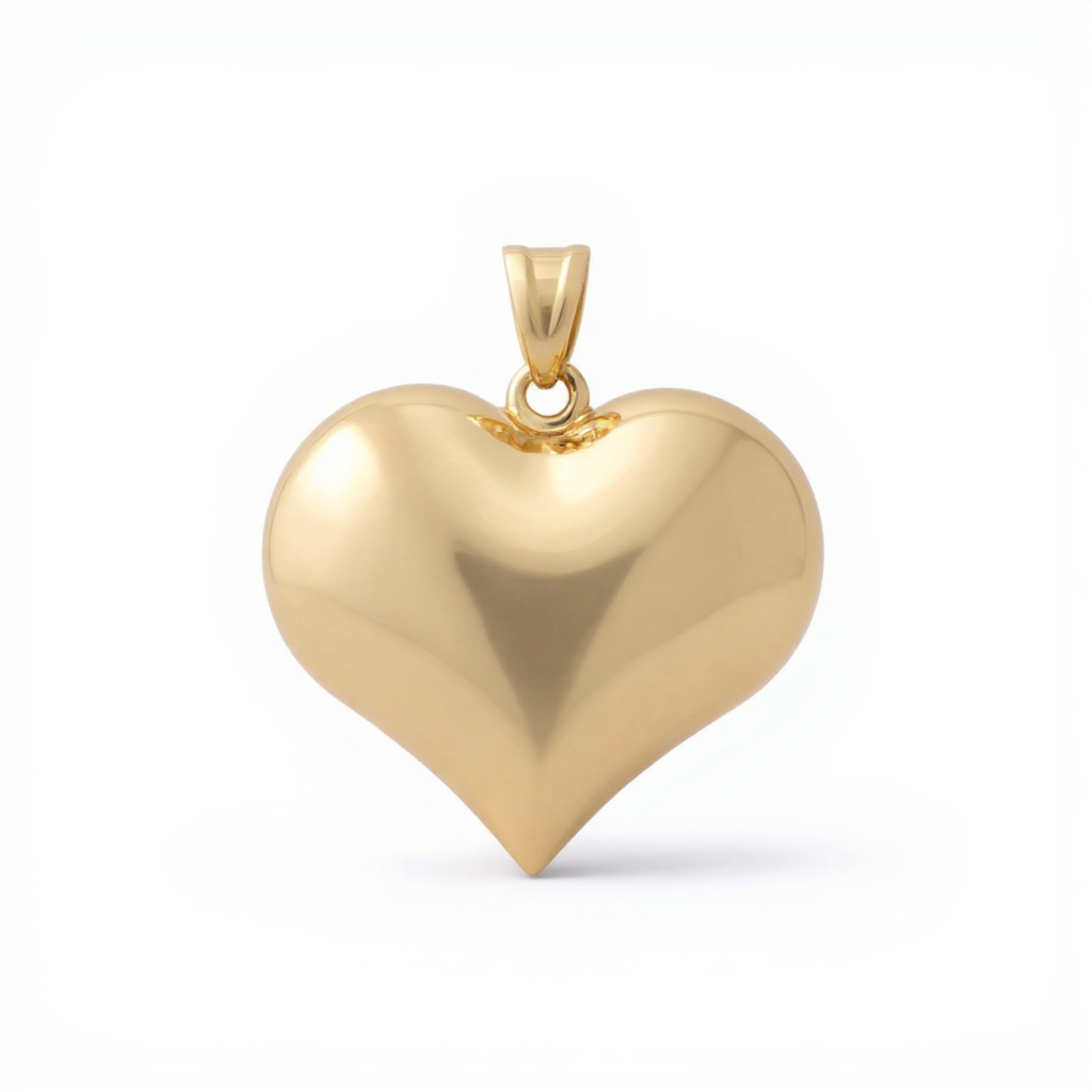 10K Yellow Gold Heart Pendant / Weight: 3.4 GR / CQPD0HR-7