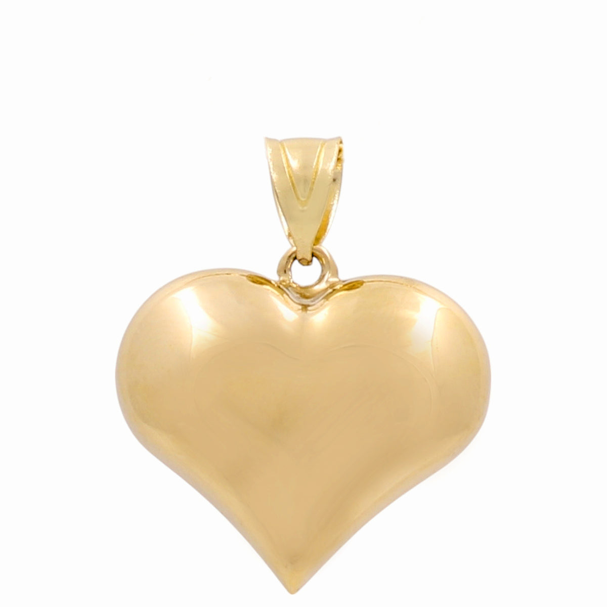 14K Yellow Gold Heart Pendant / Size: 25MM / Weight: 3.3 GR / DOPD4HR-3