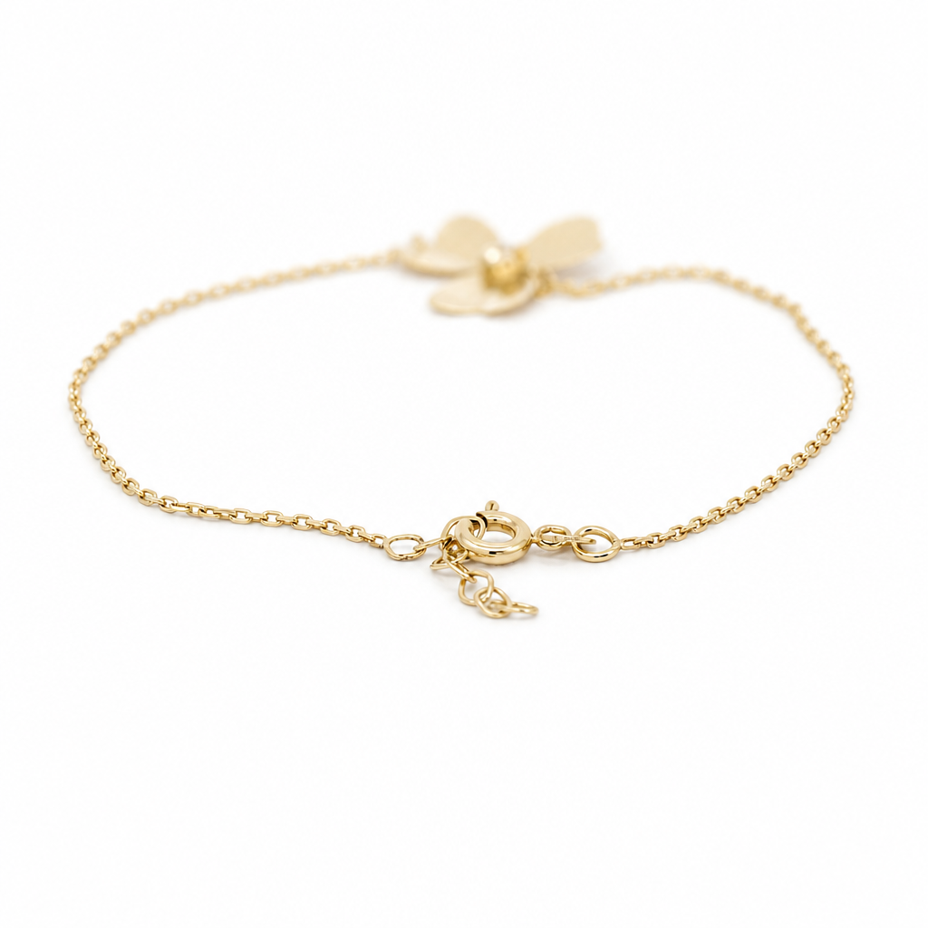 14K Yellow Gold Fashion Women's Bracelet / Size: 7'' / Weight: 1.4 GR / P55S-1