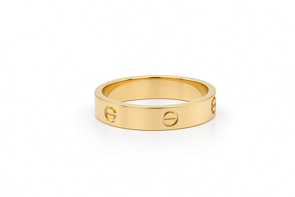 14K Yellow Gold Solid CT Women's Ring / Size: 6 / 4mm / Weight: 3 GR / DOWR4CT