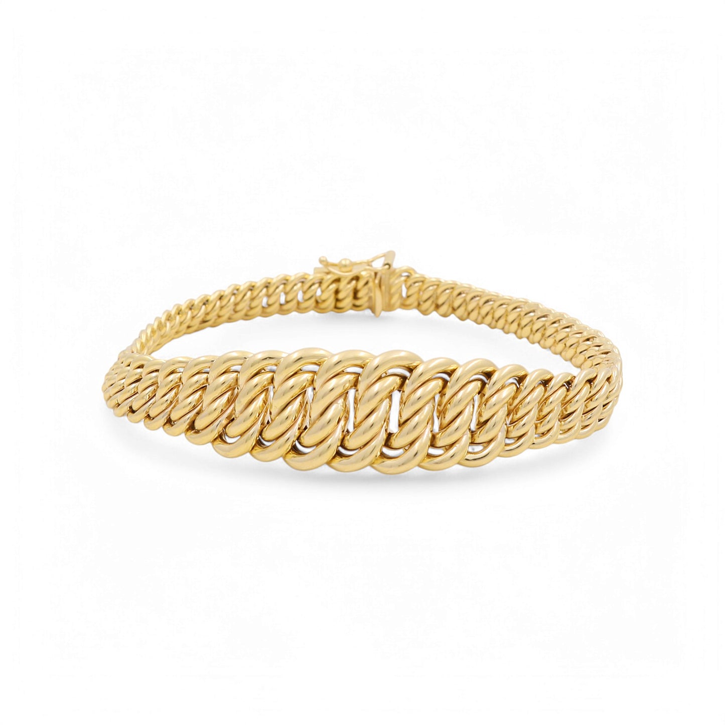 10K Yellow Gold Princess Women's Bracelet / Size: 7.5" / Weight: 12.9 GR / DCSWB0PR