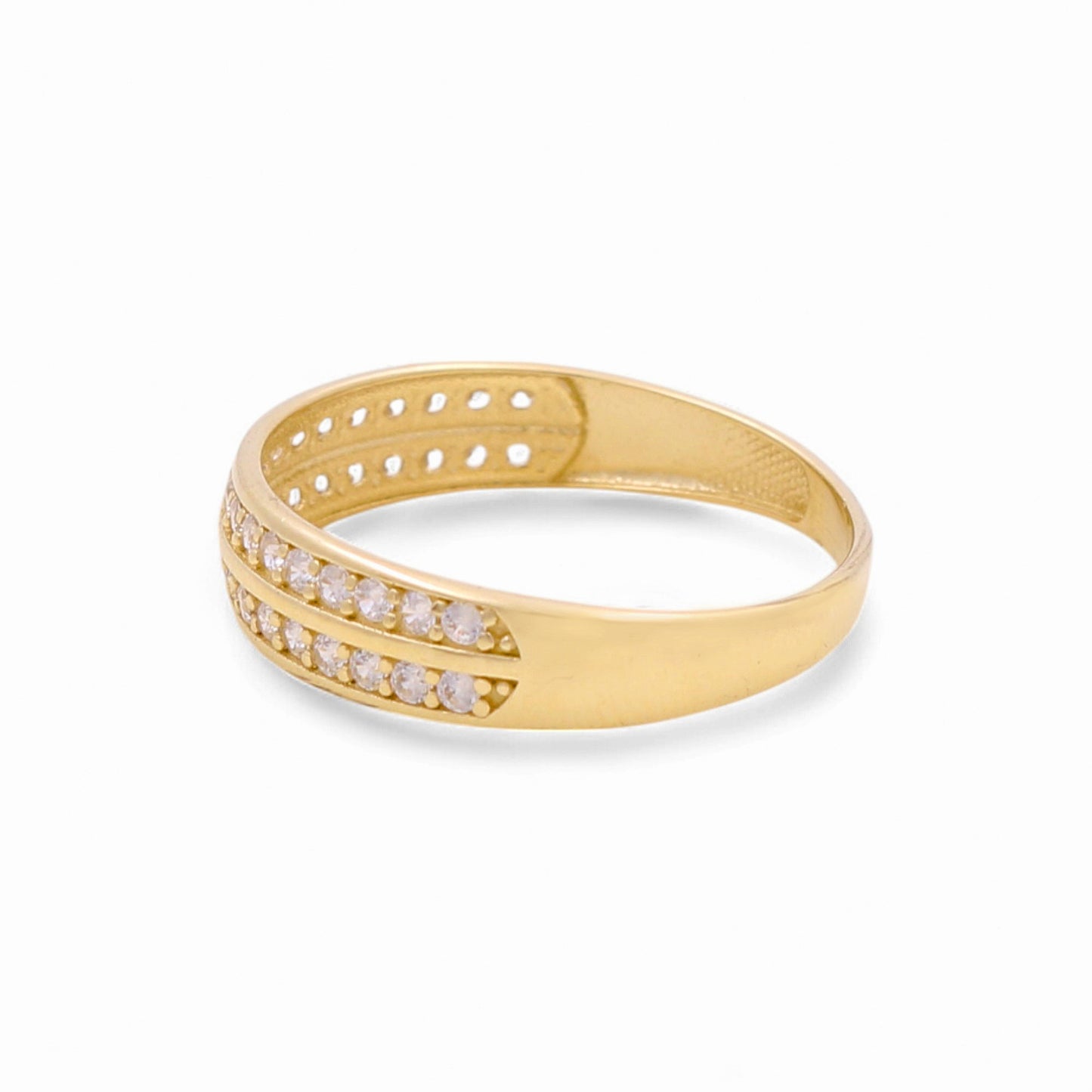 14K Yellow Gold Men’s Wedding Band / Stone: Cz / Size: 10.5 / Weight: 2.2 GR / CEEMWB4BS-14
