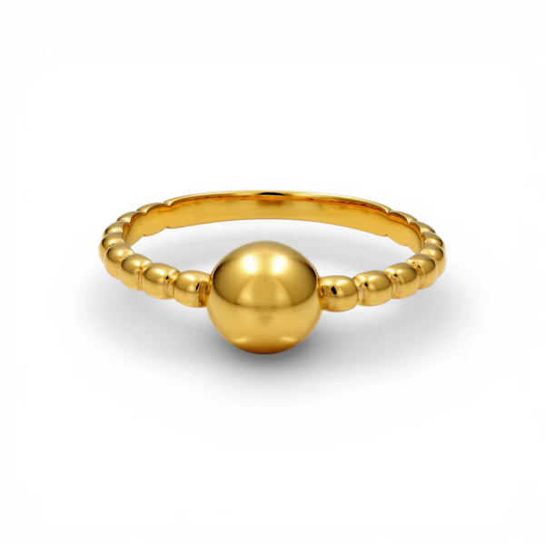 10K Yellow Gold Fashion Women's Ring / Size:9 / Weight: 1.8gr / DQWR0FS-58