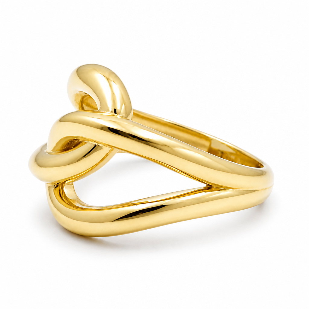 10K Yellow Gold Fashion Women's Ring / Size: 7.5 / Weight: 2.1 GR / DQWR0FS-106