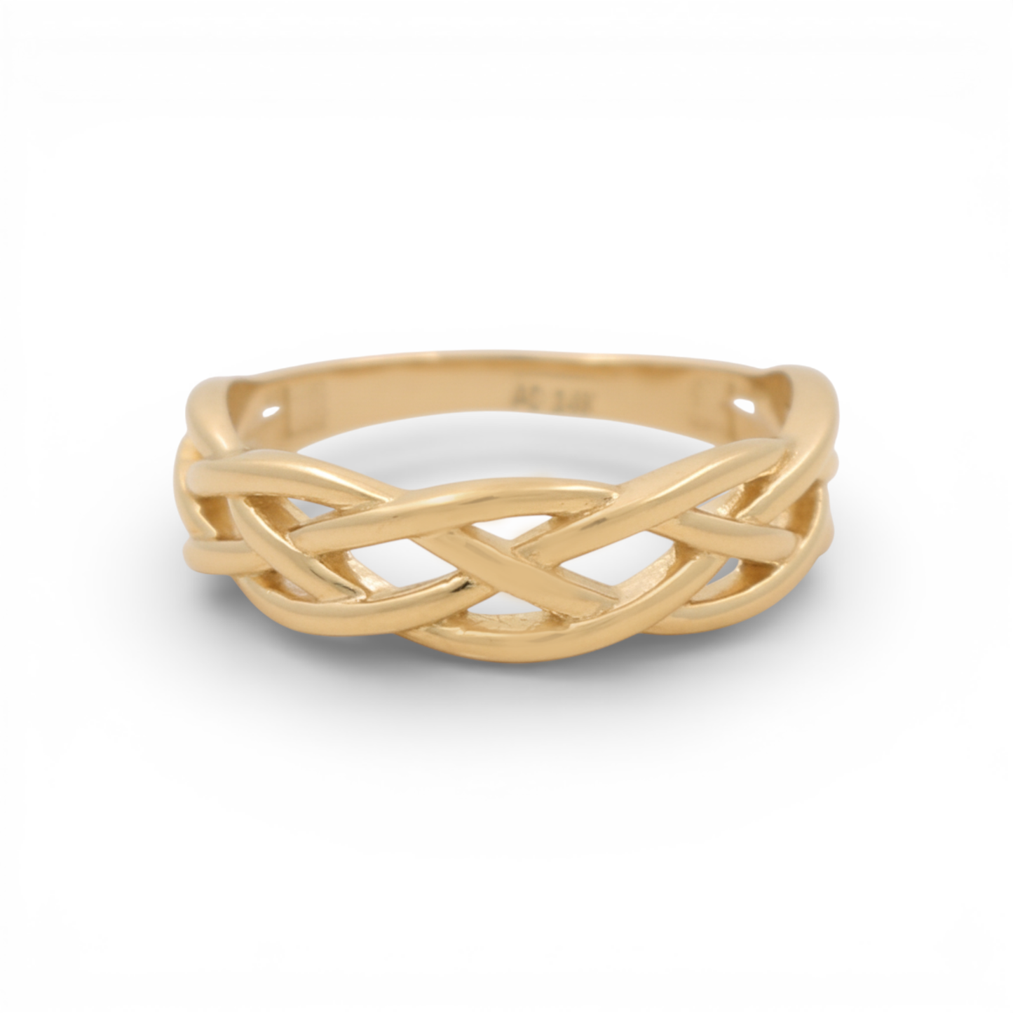 14K Yellow Gold Fashion Women's Ring / Size: 7 / Weight: 2.6 GR / P02R-587