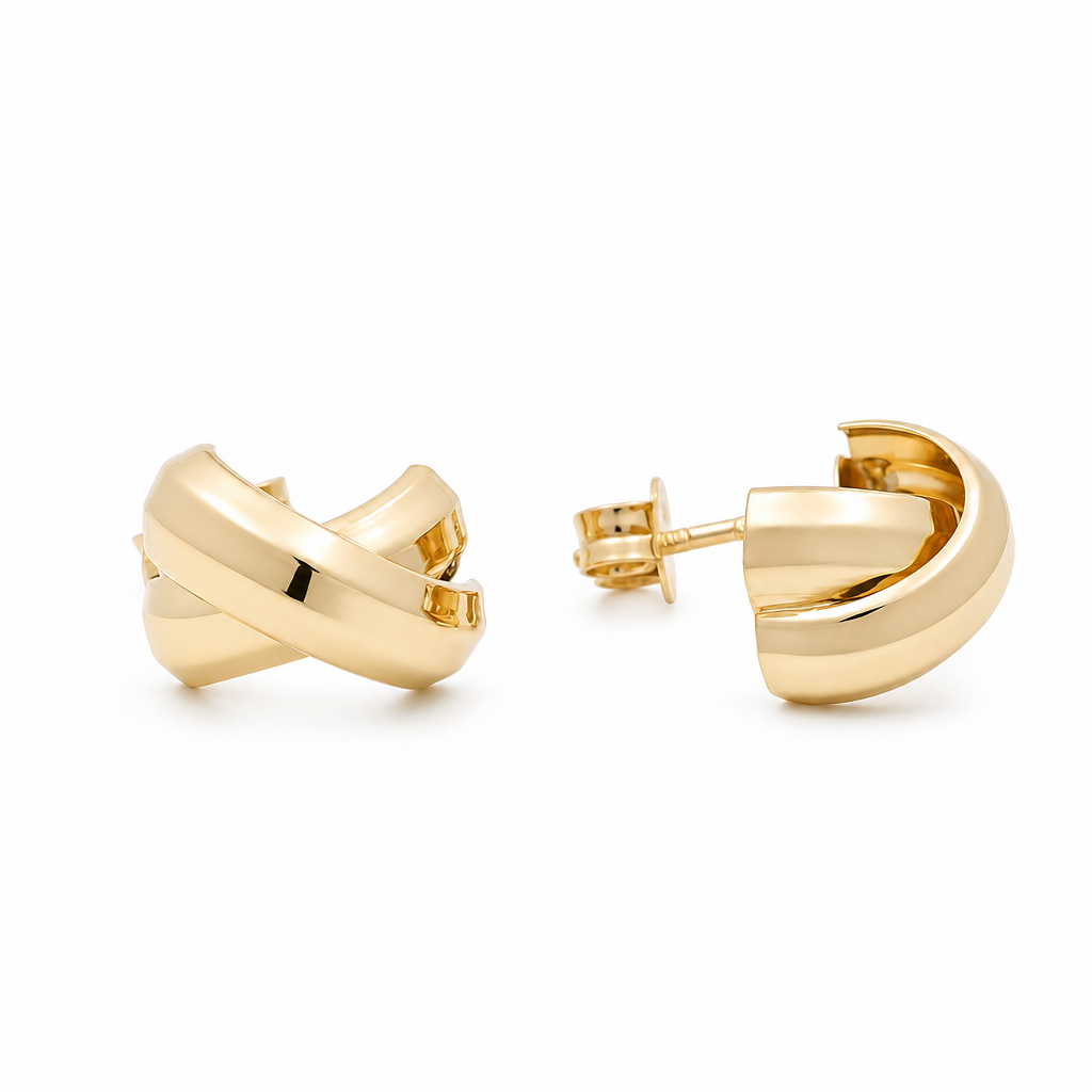 10K Yellow Gold Fashion Earrings / Weight: 1.6 GR / ORC220