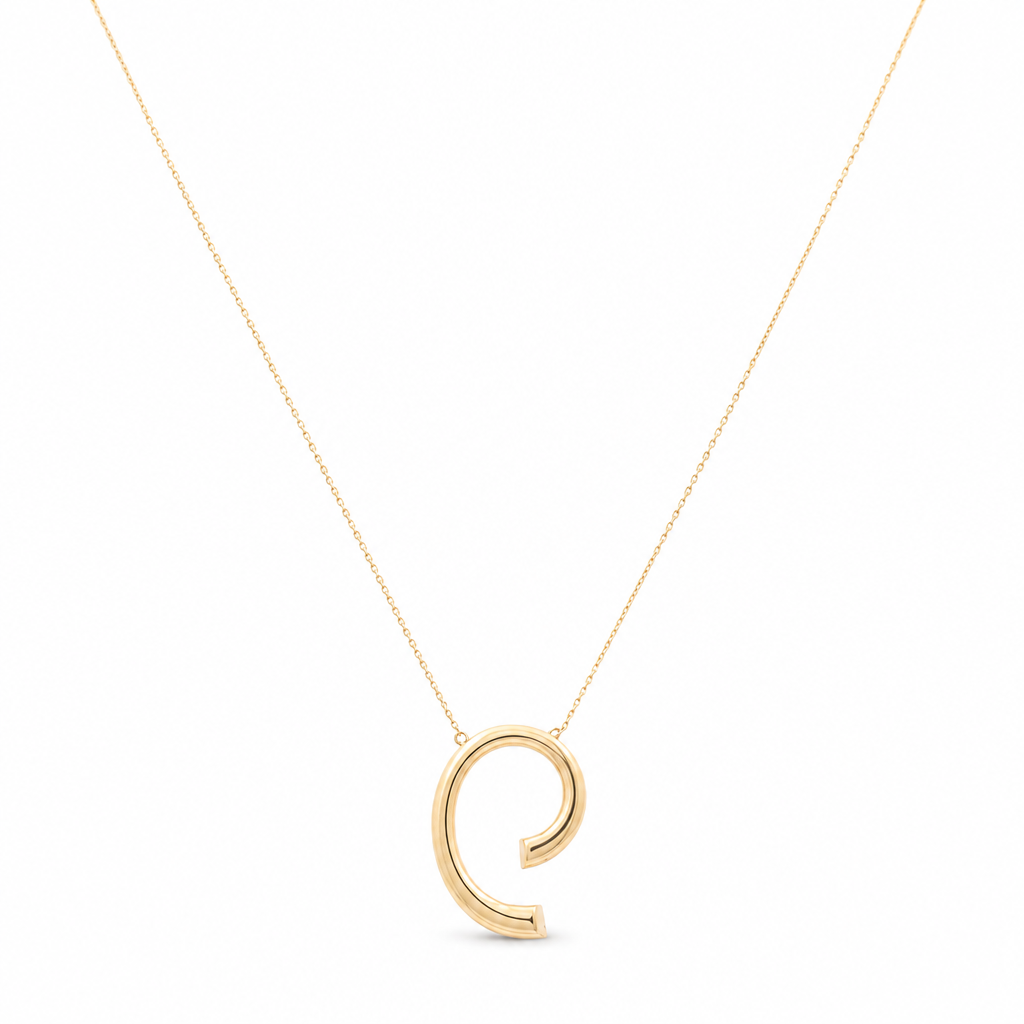 14K Yellow Gold Fashion Necklace With Pendant / Weight: 5.1 GR / Size: 18" / CCNK4FS-18