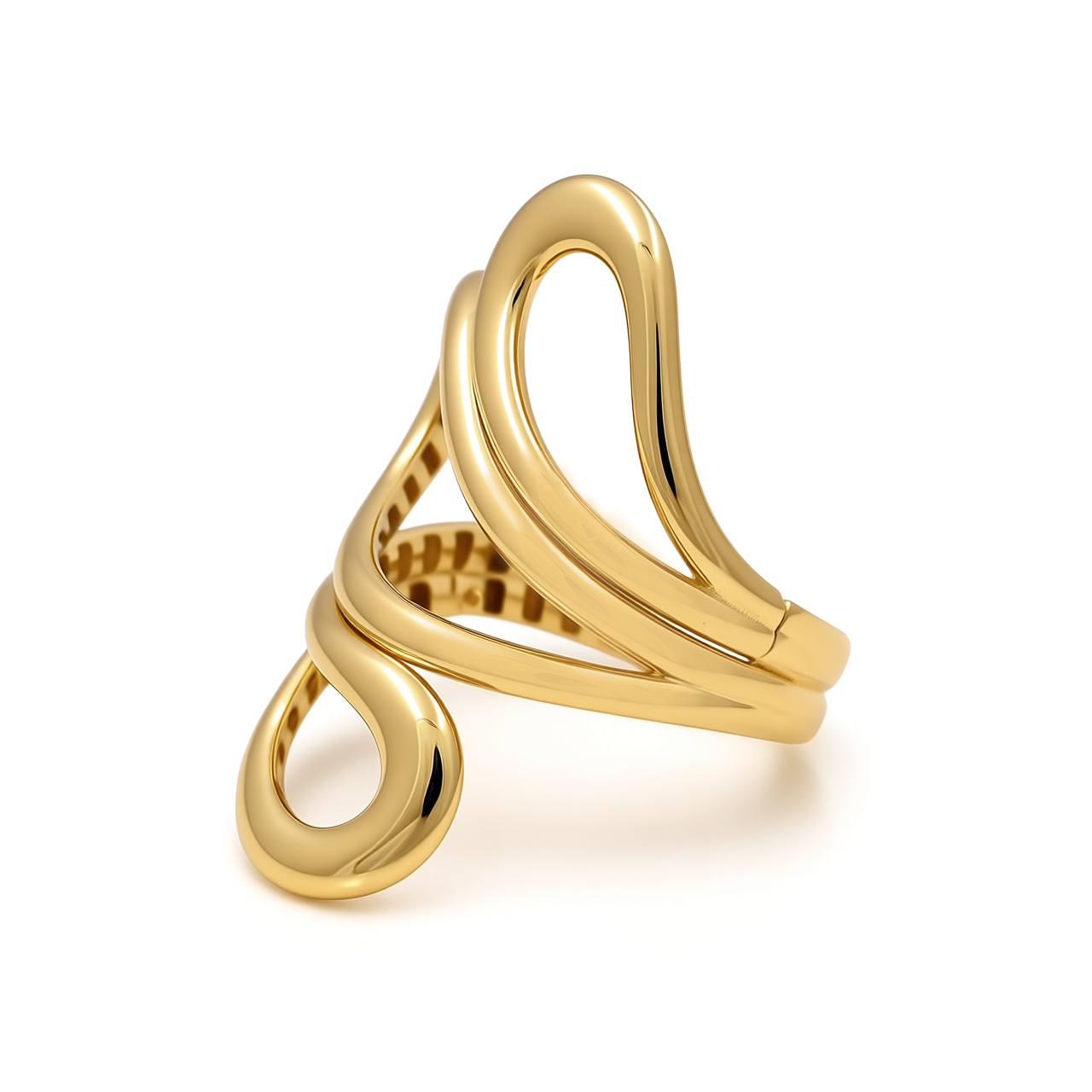 10K Yellow Gold Fashion Women's Ring / Size: 7.5 / Weight: 3.3 GR / Y24-558
