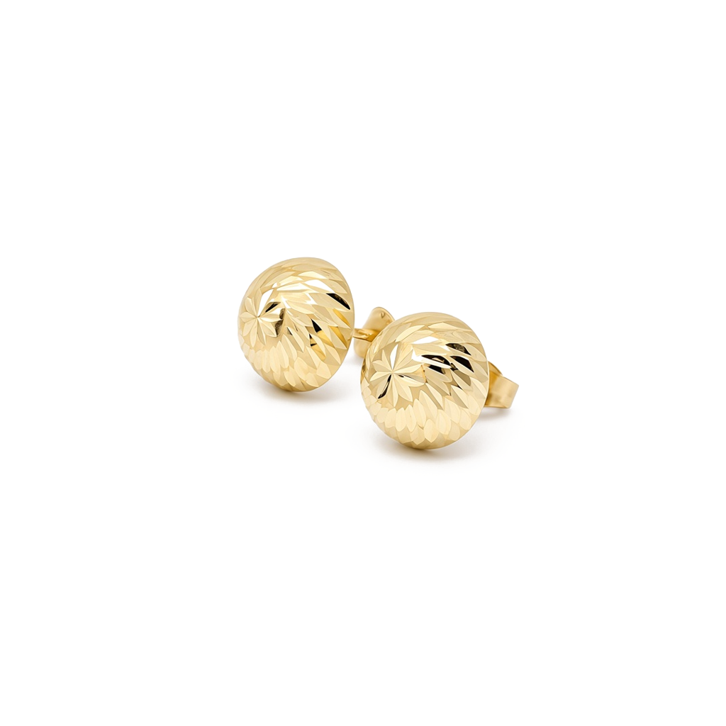 14K Yellow Gold Fashion Stud Earrings / 6-MBT-9