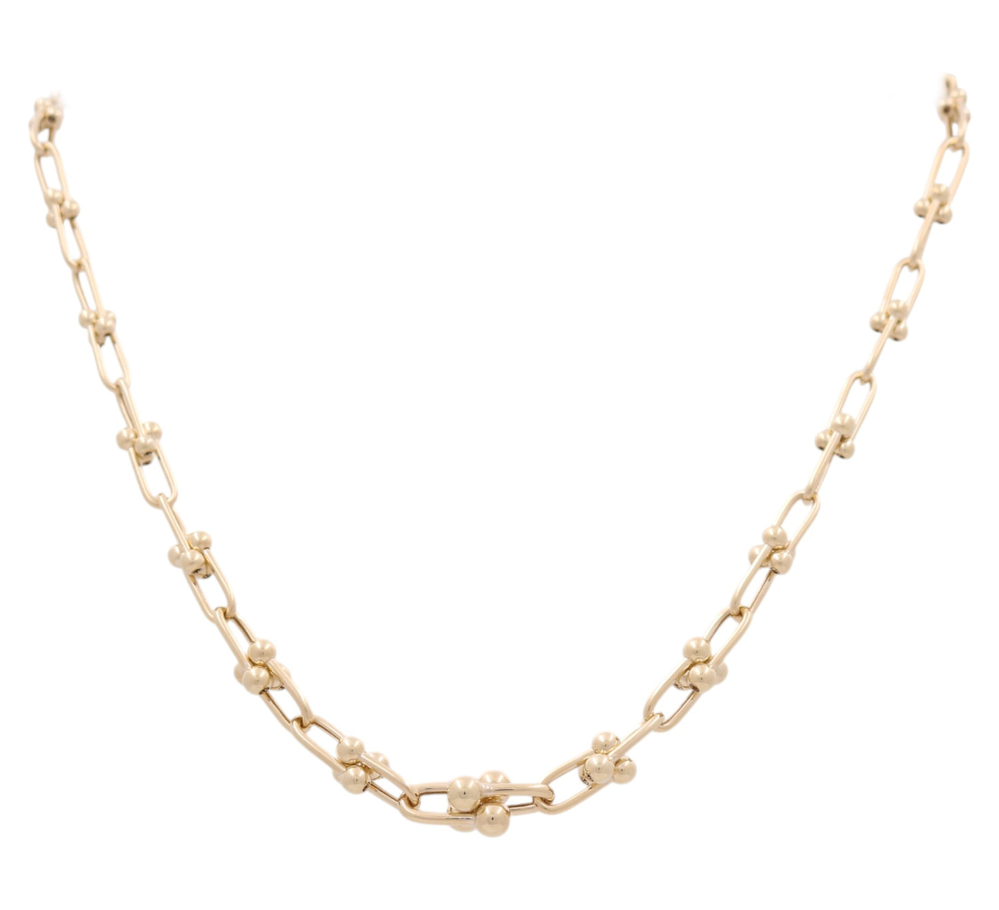 10K Yellow Gold Women's Fashion TT Necklace/ Size: 18" / Weight: 14.8 GR / P10S-130